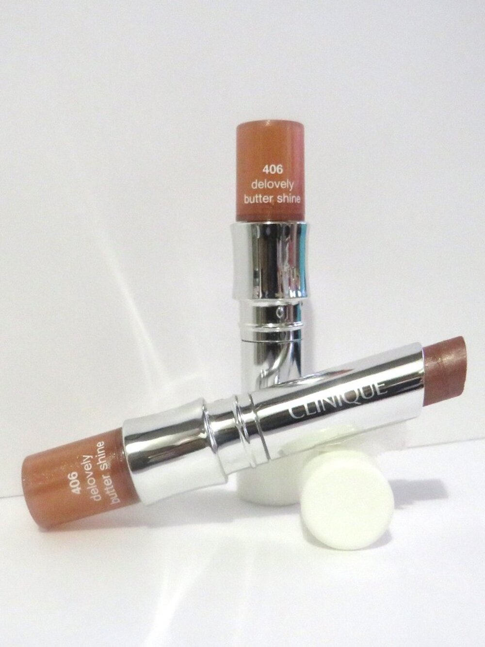CLINIQUE BUTTER SHINE LIPSTICK 406 DELOVELY - 2 PC LOT